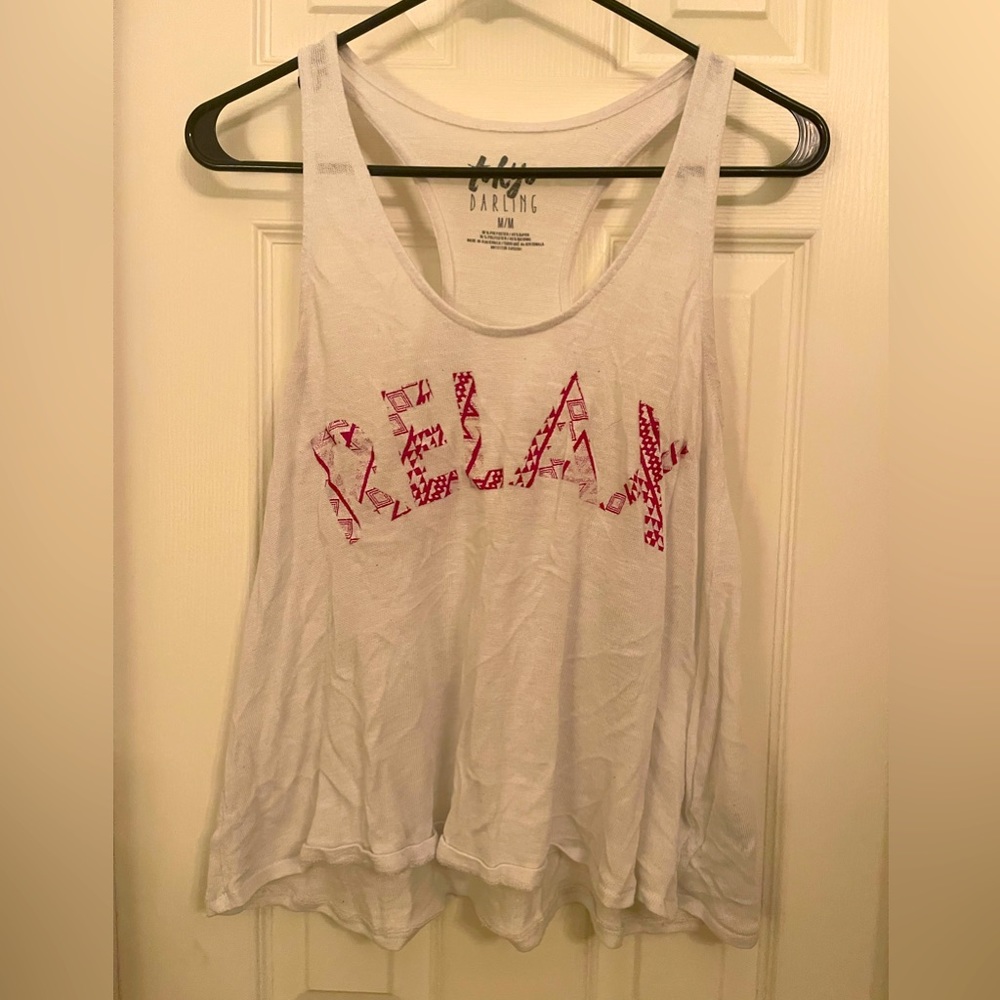 White tank top